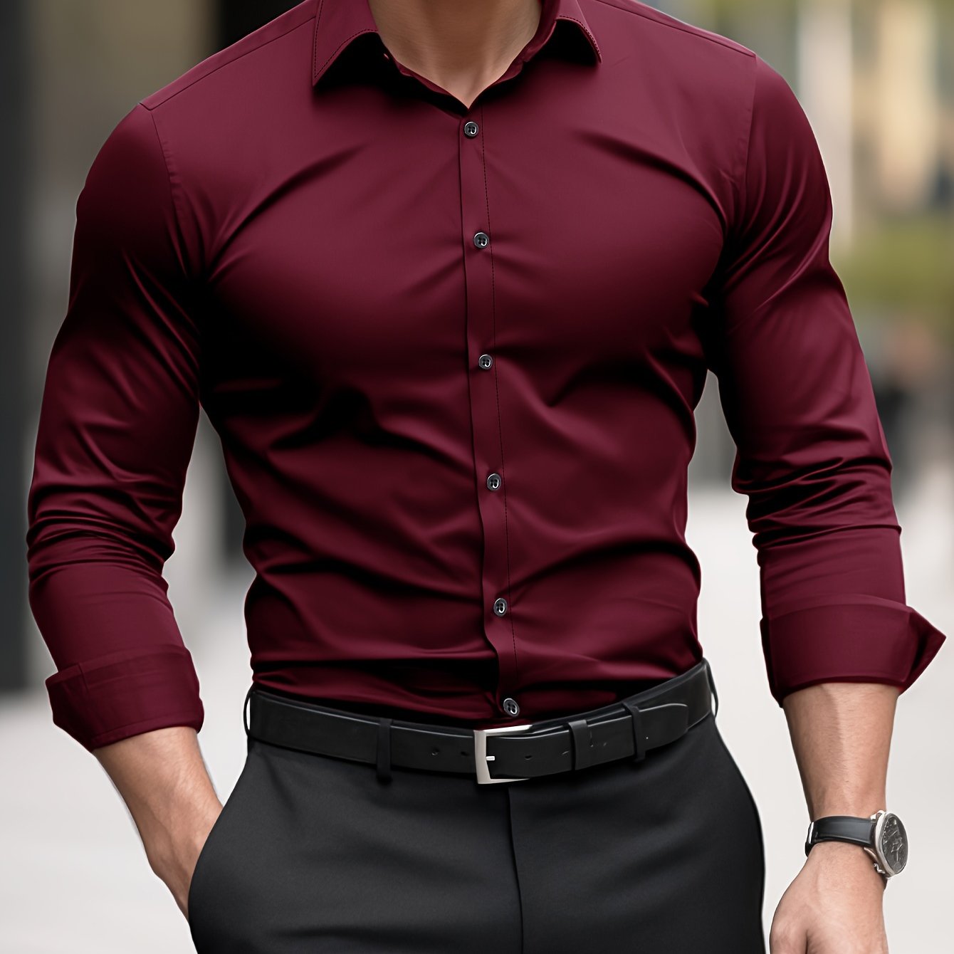 Slim FIt Dress Shirt - Luxoria