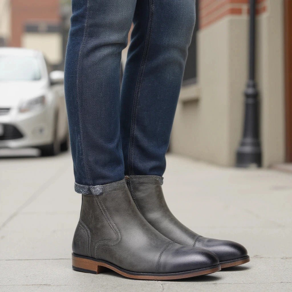 Leather Chelsea Boots - Luxoria