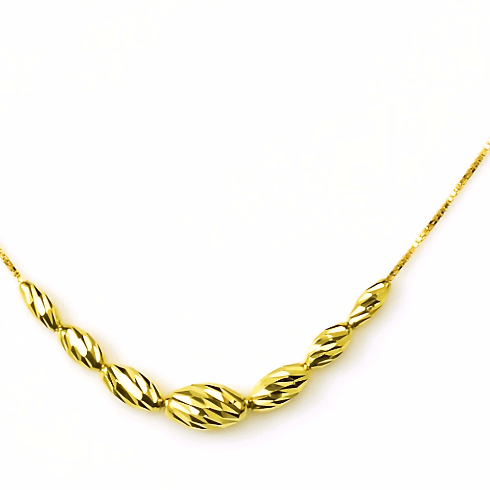 18K YG GRFOOT7 - YG BHJV 18" - Luxoria