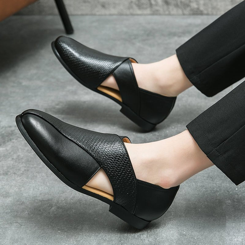 Vintage Leather Loafers - Luxoria