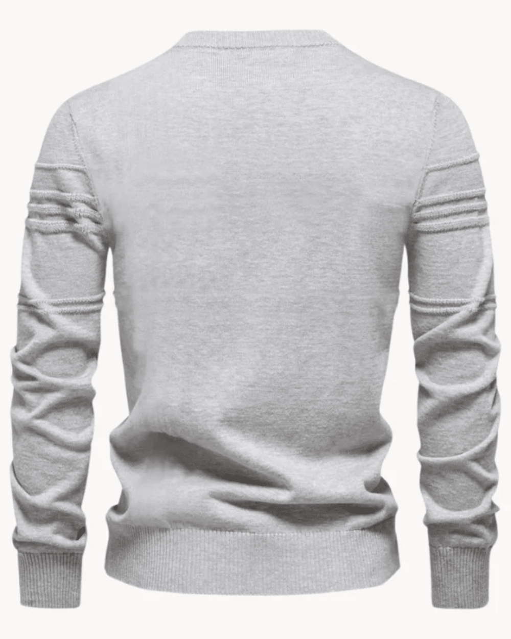 Men's Sweater With Checkered Design - Luxoria
