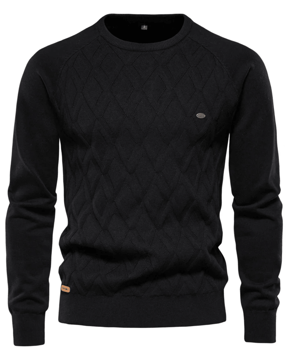 Men's Sweater With Checkered Design V2 - Luxoria