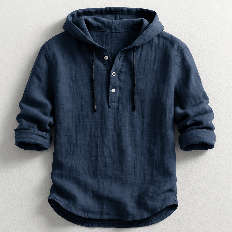 Elegant Hooded Shirt - Luxoria