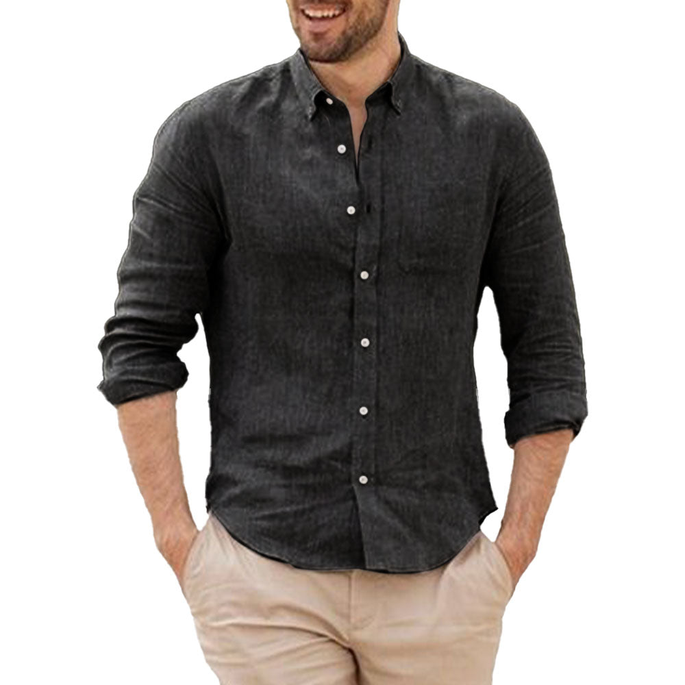 Breathable Linen Shirt - Luxoria