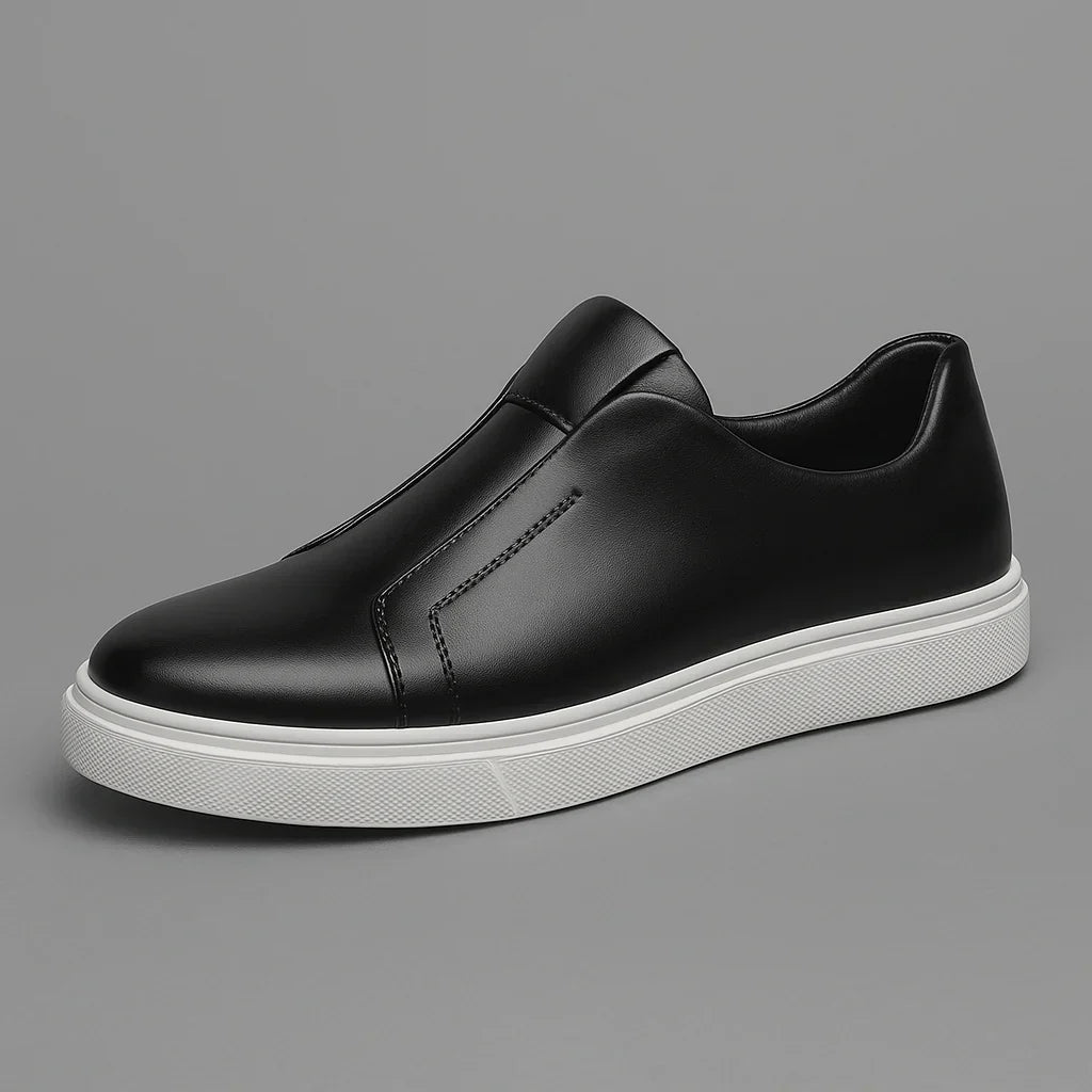 Elegant Leather Slip - On Shoes - Luxoria