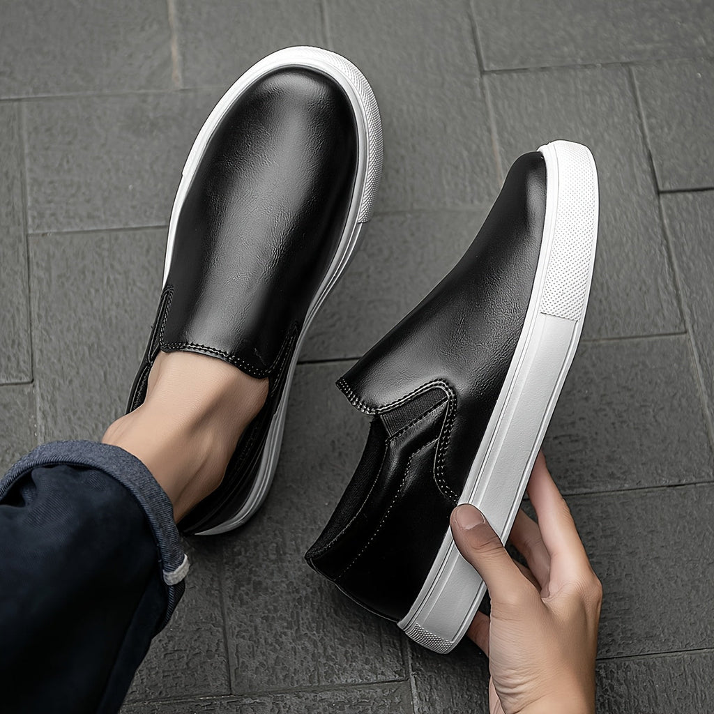 Casual Leather Slip - On Shoes - Luxoria