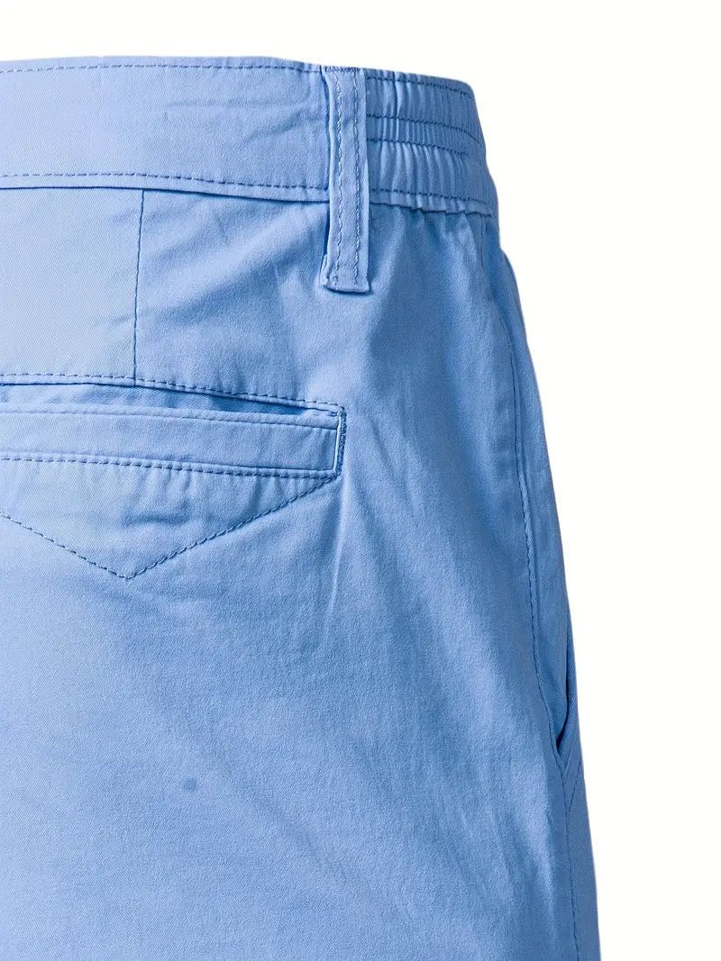 Elegant Cotton Shorts - Luxoria