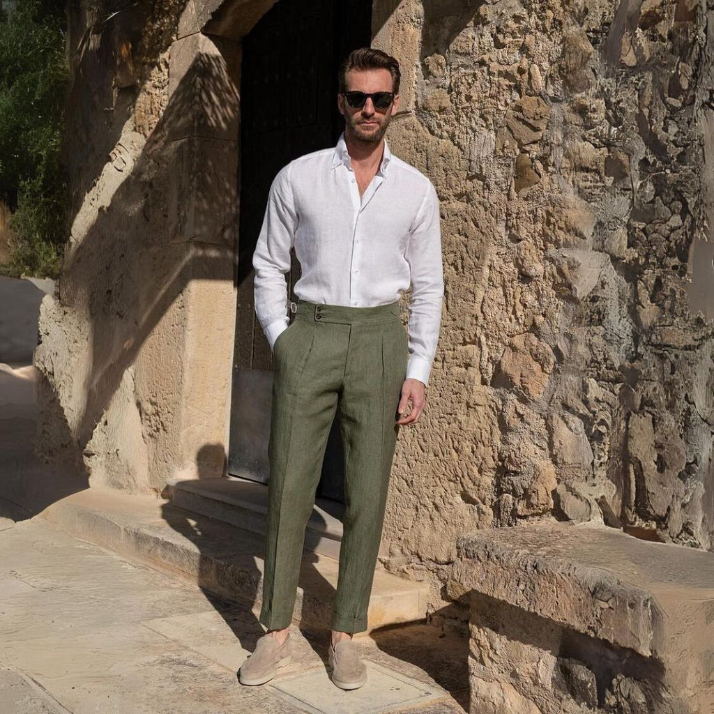 Gold Coast Linen Pantalon - Luxoria