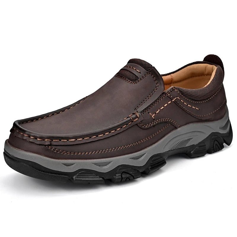 Elegant Leather Slip - On Shoes - Luxoria