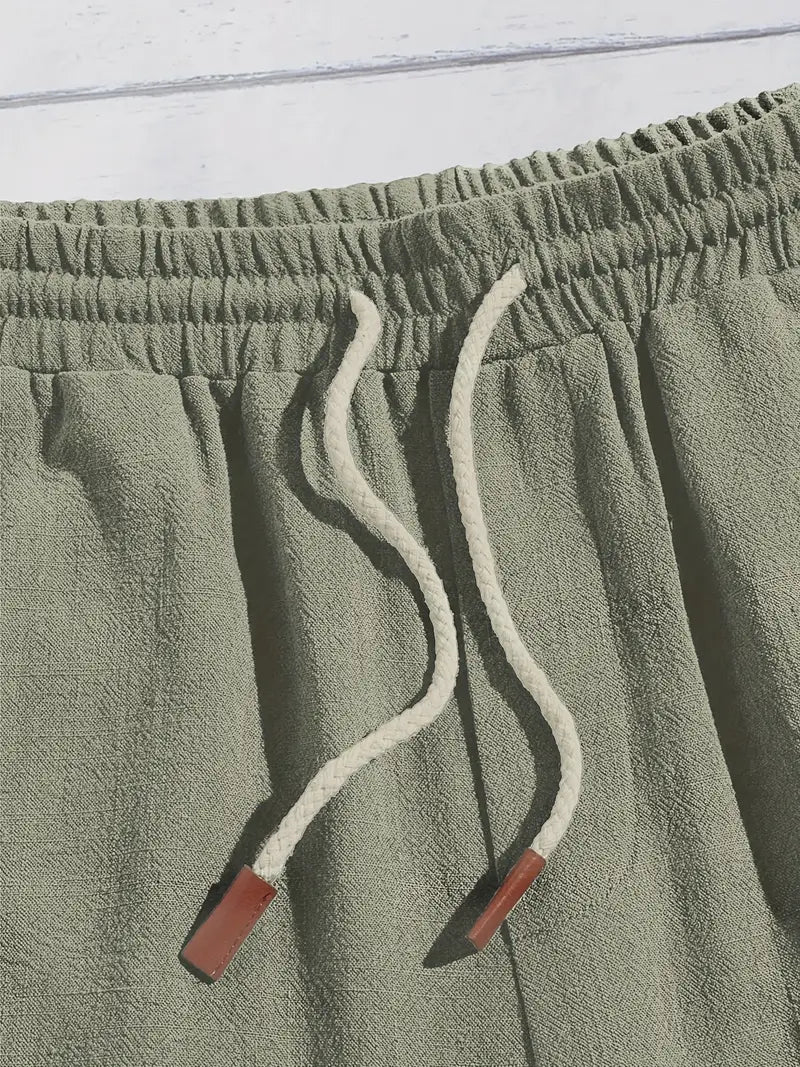 Casual Linen Shorts - Luxoria