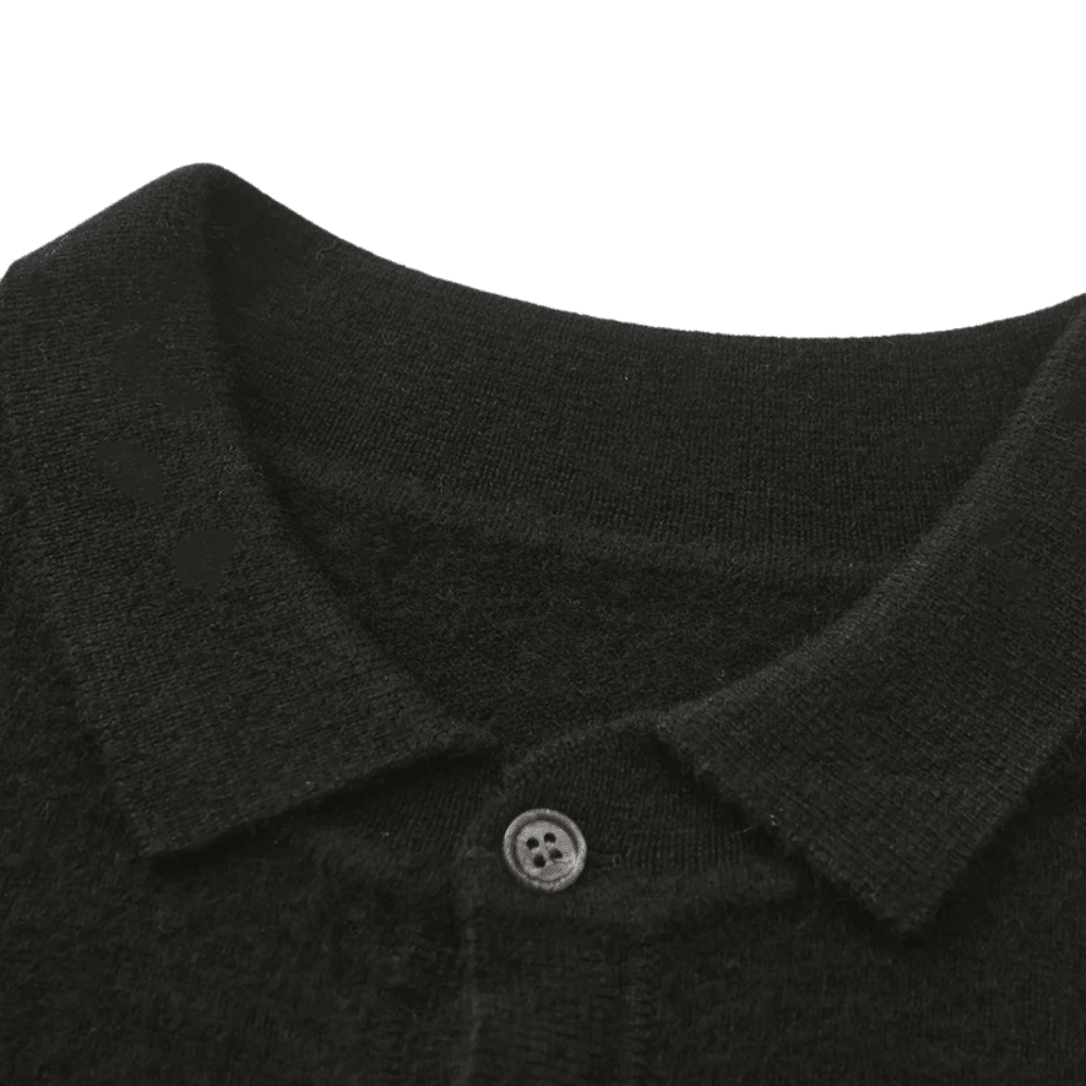 100% Cashmere Polo Shirt - Luxoria