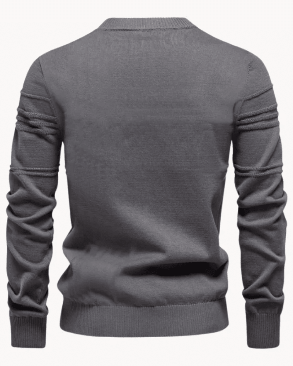 Men's Sweater With Checkered Design - Luxoria