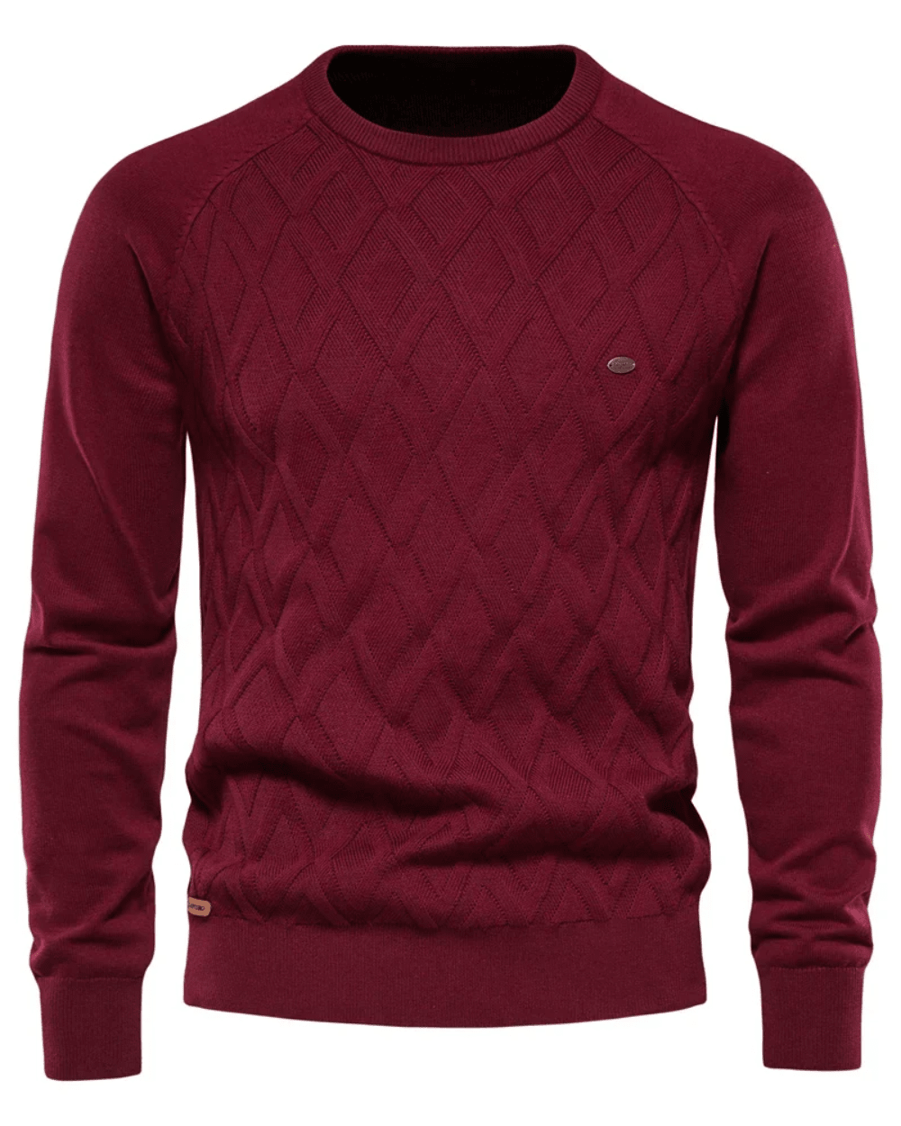 Men's Sweater With Checkered Design V2 - Luxoria