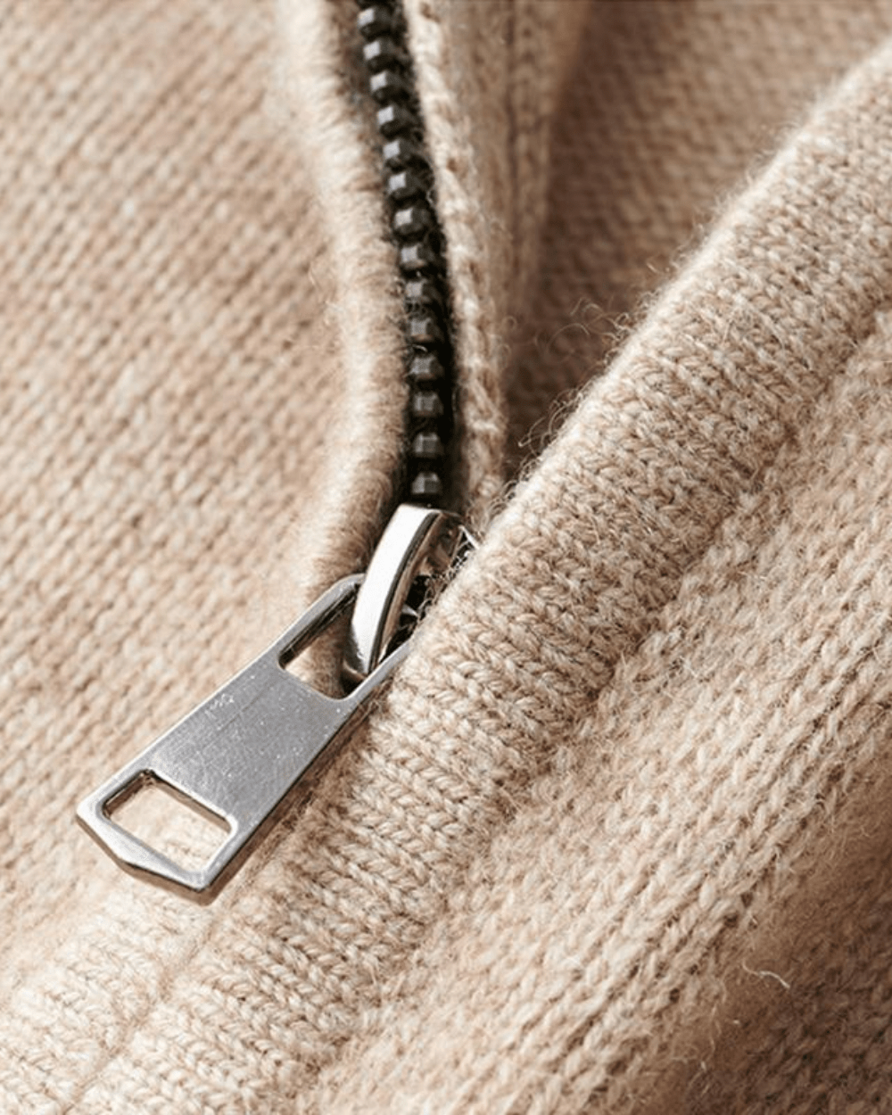 Elegant Zip Sweater - Luxoria