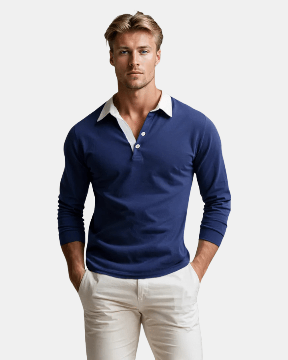 Adrian Casual Polo Sweater - Luxoria