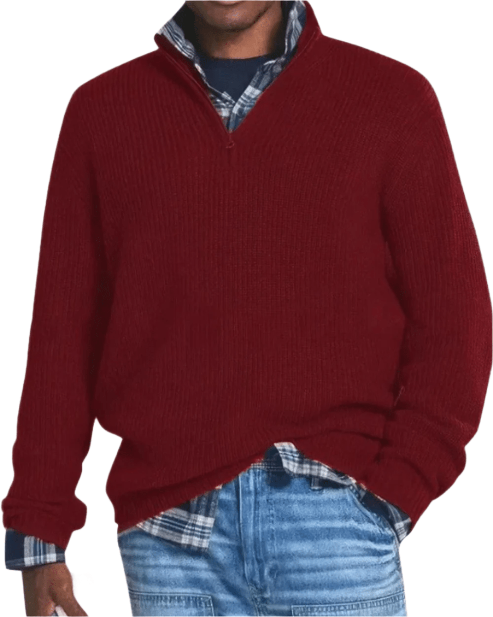 Diego Zip Sweater - Luxoria