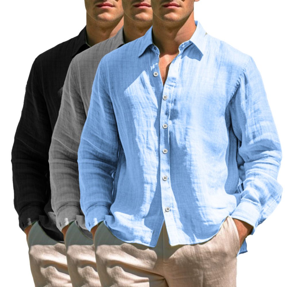 Casual Linen Shirt - Luxoria