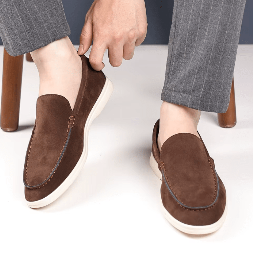 Luxury Suede Loafers - Luxoria