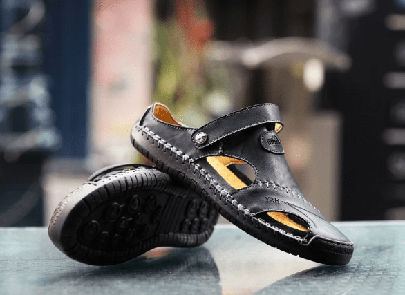 Classic Leather Sandals - Luxoria