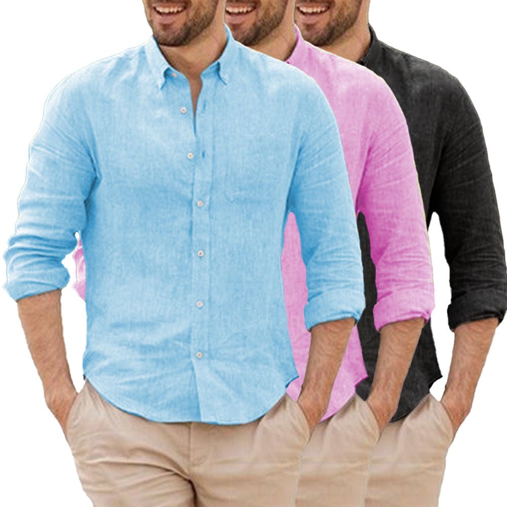 Breathable Linen Shirt - Luxoria