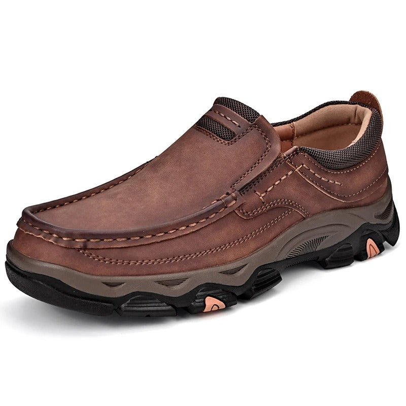 Elegant Leather Slip - On Shoes - Luxoria
