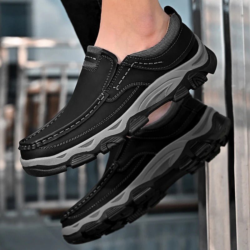 Elegant Leather Slip - On Shoes - Luxoria