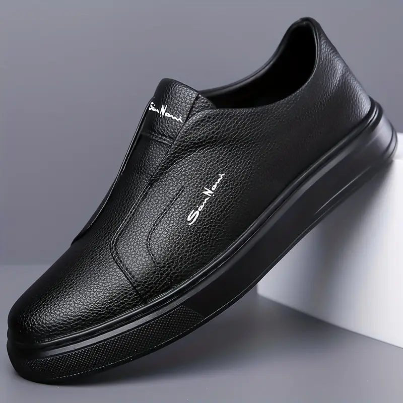 Leather Slip - On Shoes - Luxoria