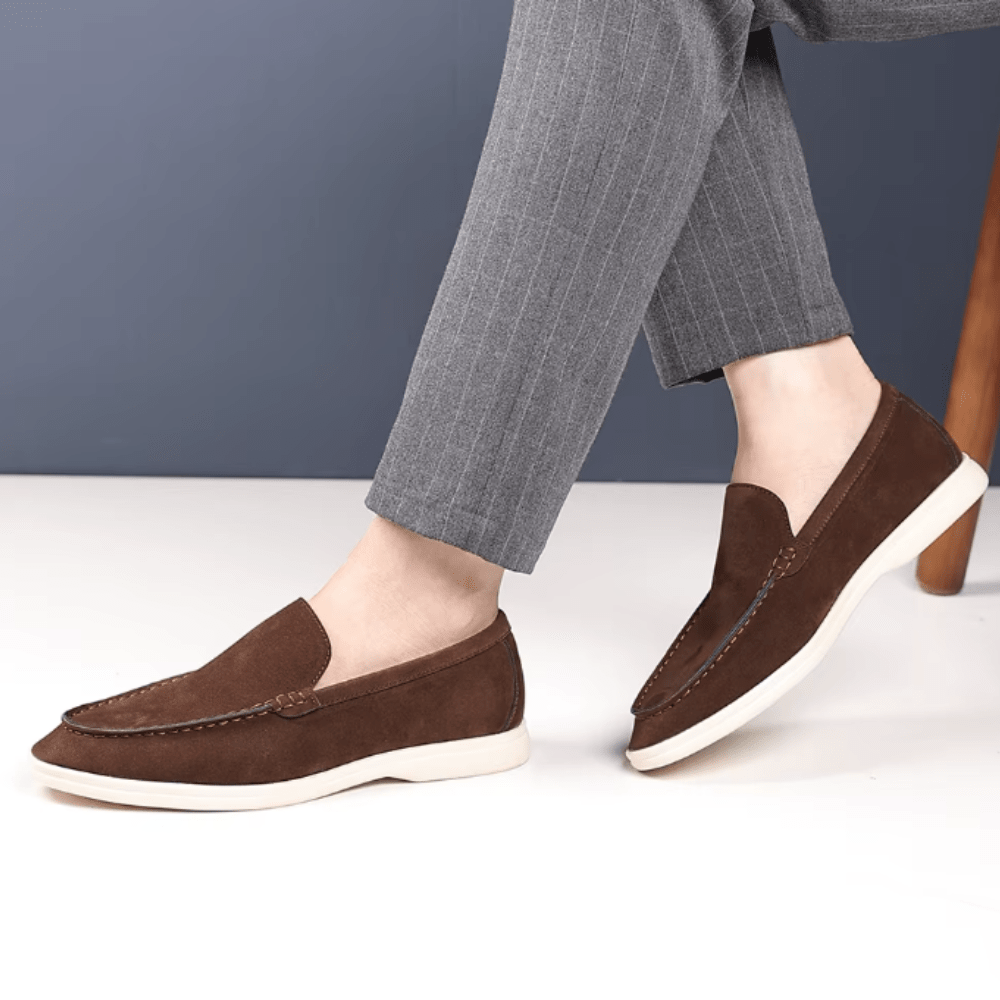Luxury Suede Loafers - Luxoria