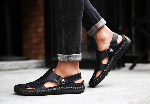 Classic Leather Sandals - Luxoria