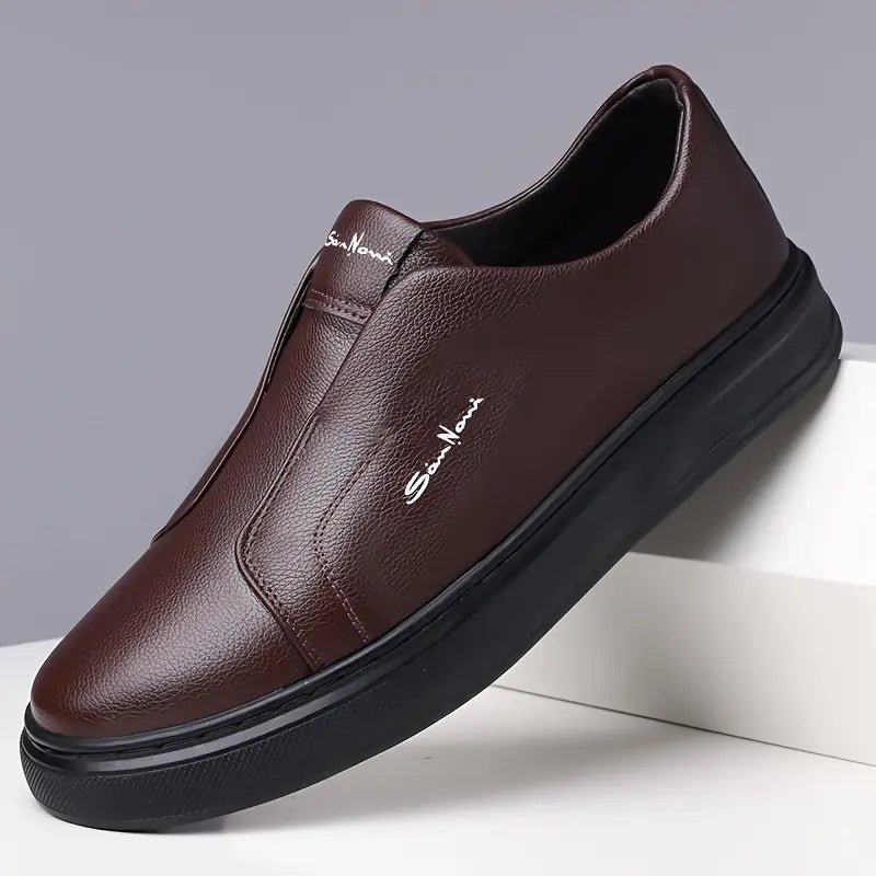 Leather Slip - On Shoes - Luxoria