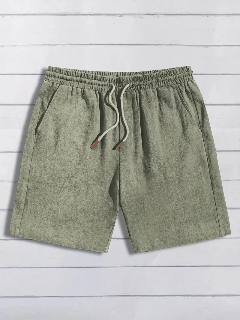 Casual Linen Shorts - Luxoria