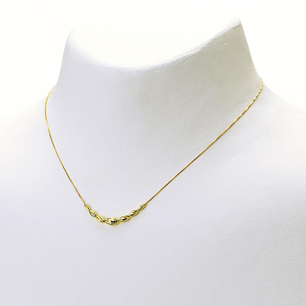 18K YG GRFOOT7 - YG BHJV 18" - Luxoria
