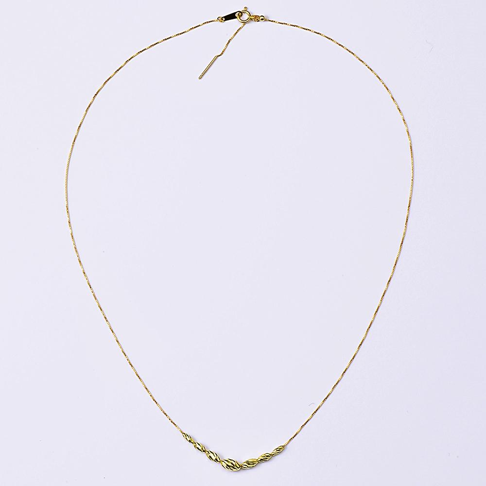 18K YG GRFOOT7 - YG BHJV 18" - Luxoria