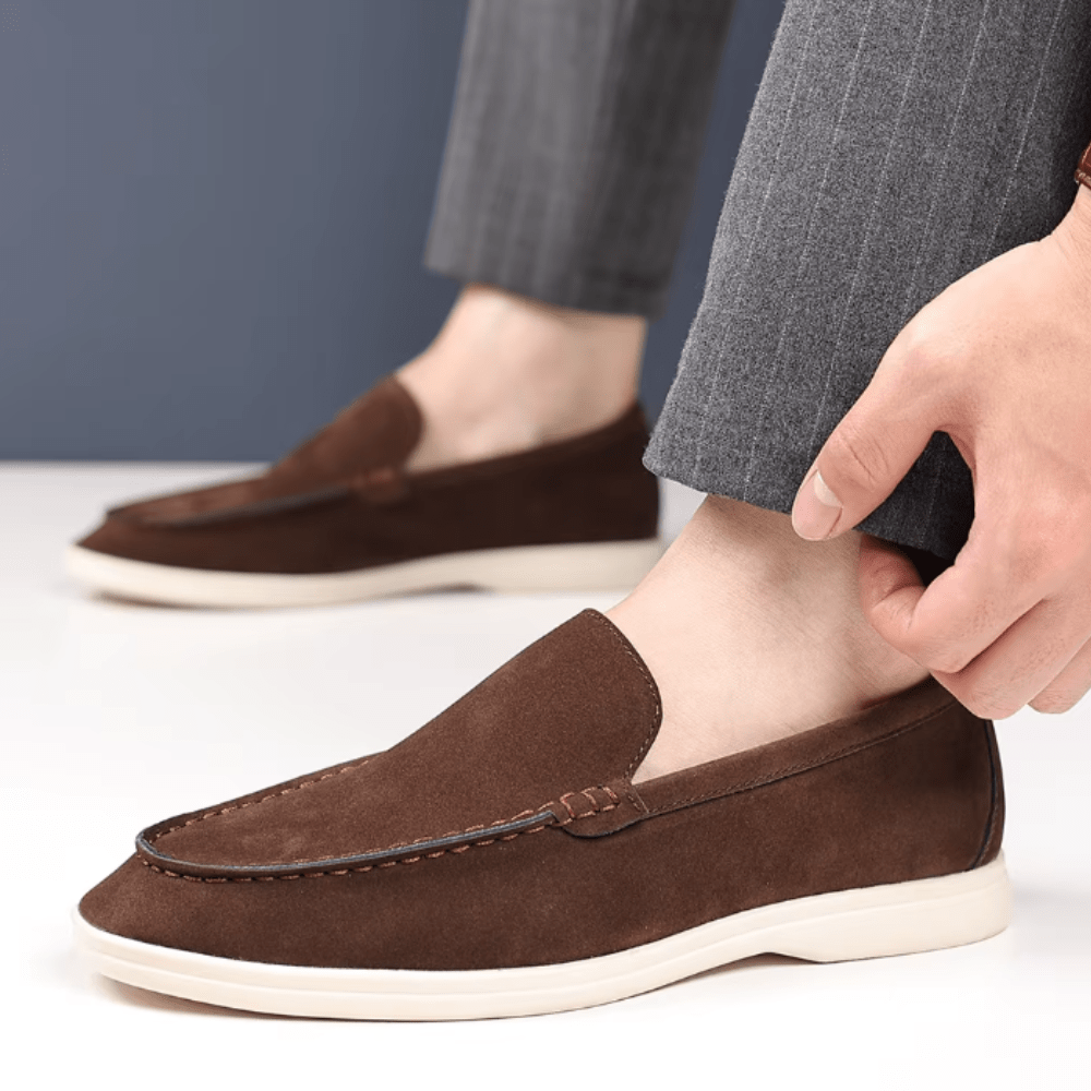 Luxury Suede Loafers - Luxoria