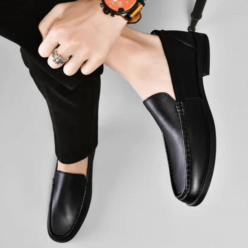 Elegant Leather Loafers - Luxoria