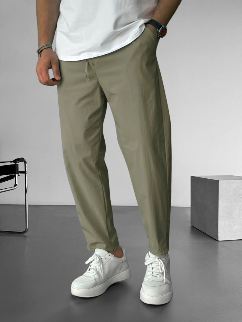 Elegant Tapered Drawstring Pants - Luxoria
