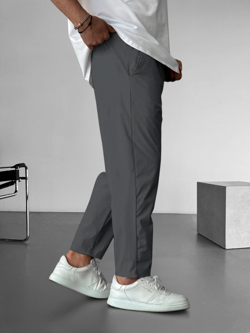 Elegant Tapered Drawstring Pants - Luxoria