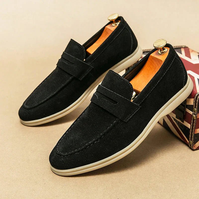 Firenze Chic Suede Loafers - Luxoria