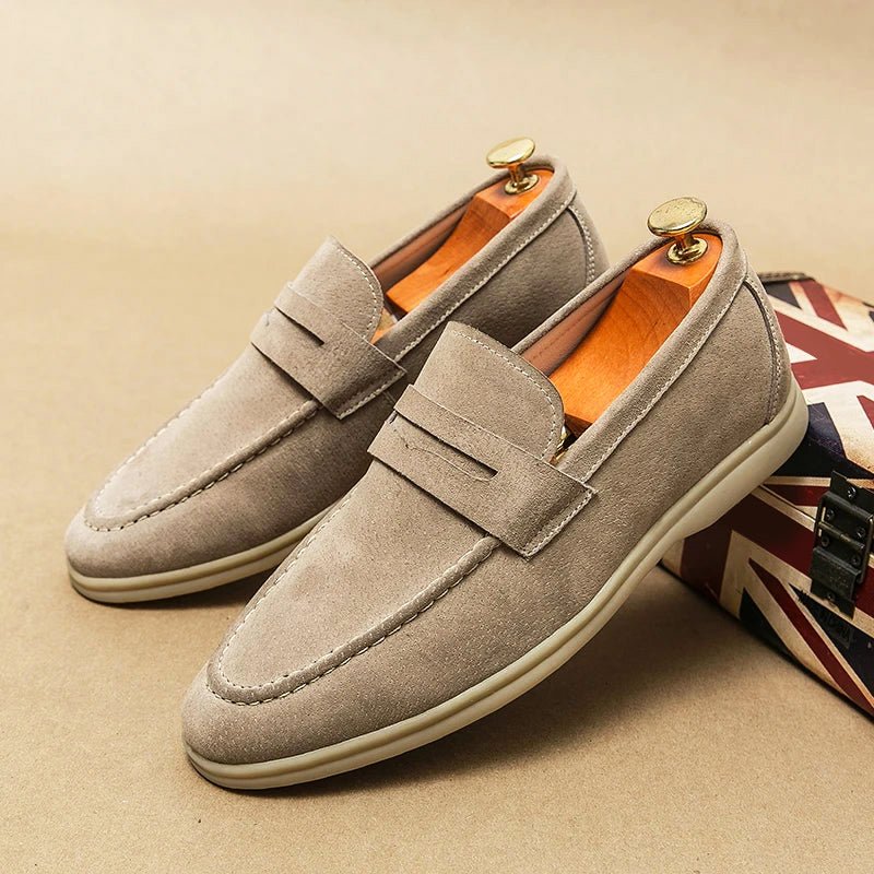 Firenze Chic Suede Loafers - Luxoria