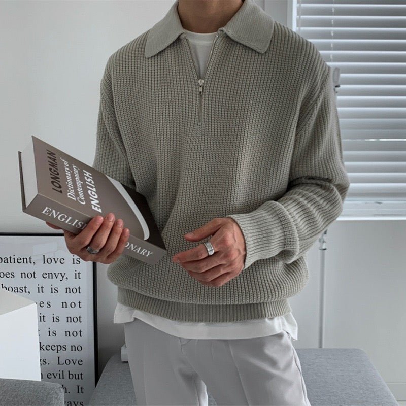 Monaco Zip Sweater - Luxoria