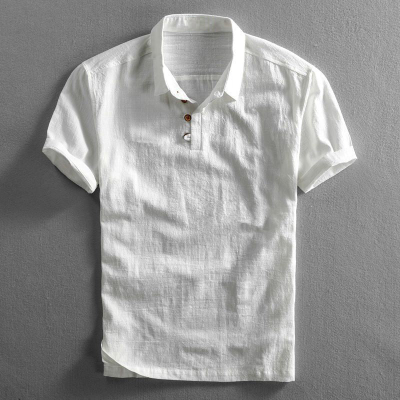 San Julian Linen Polo Shirt - Luxoria