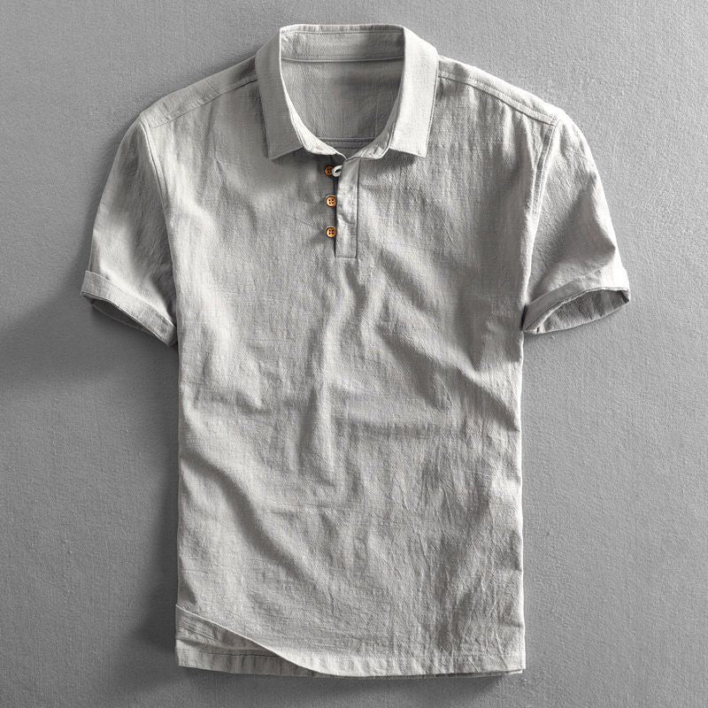 San Julian Linen Polo Shirt - Luxoria