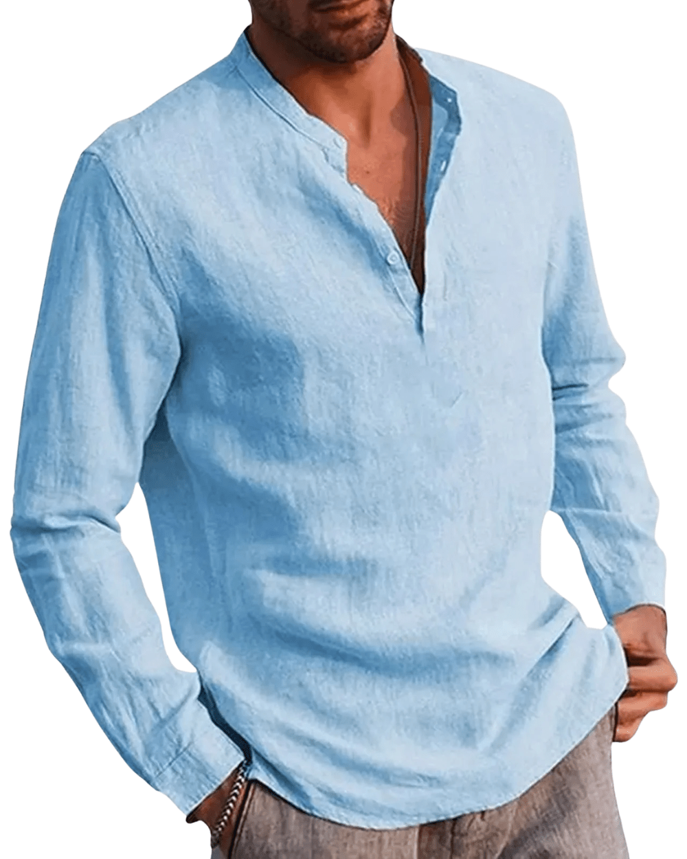 Casual Linen Shirt - Luxoria