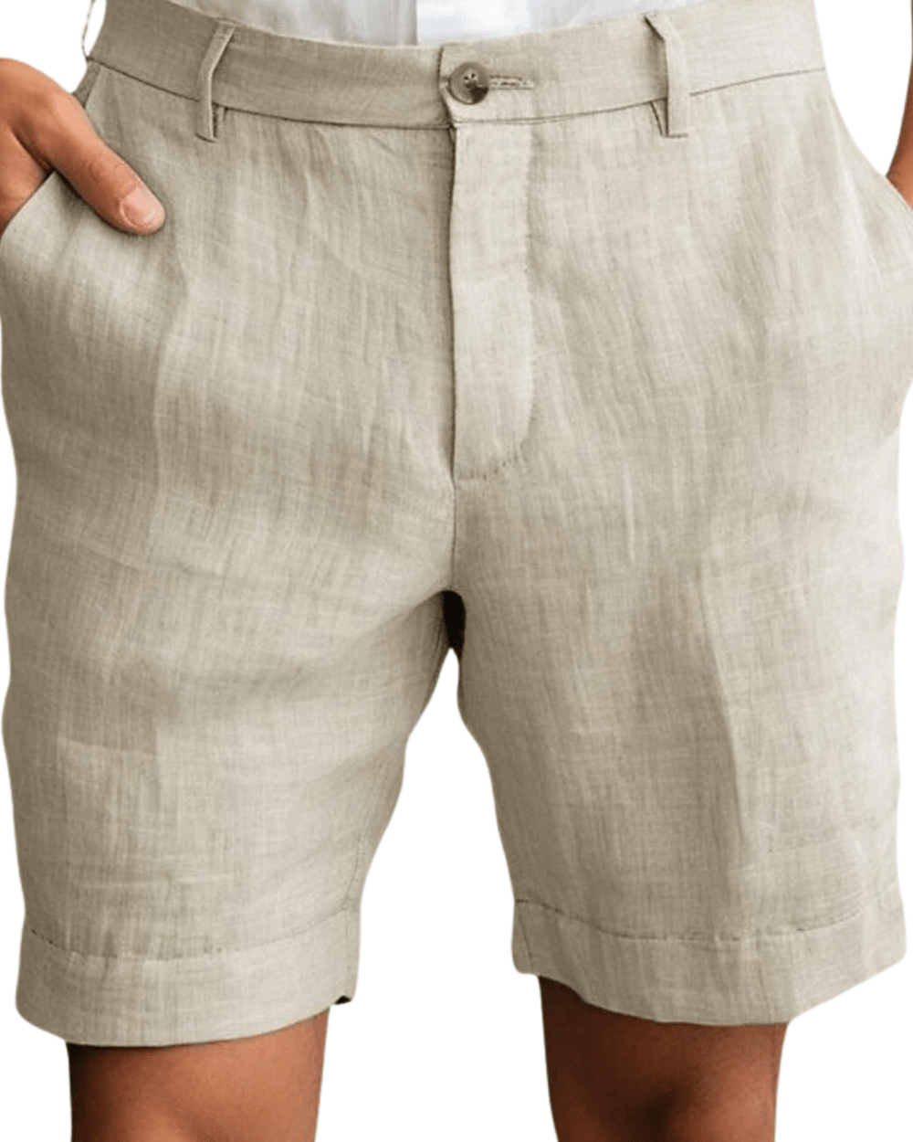 Elegant Linen Summer Shorts - Luxoria