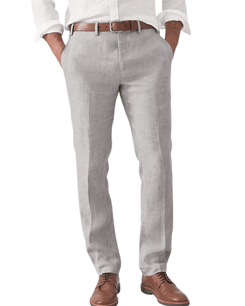 Elegant Linen Dress Pants - Luxoria