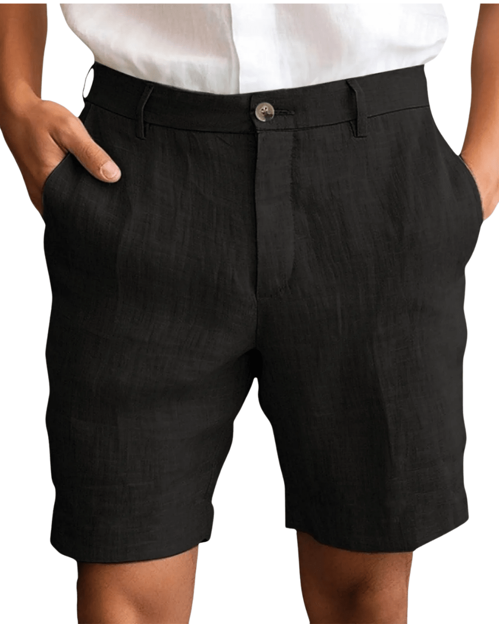 Elegant Linen Shorts - Luxoria