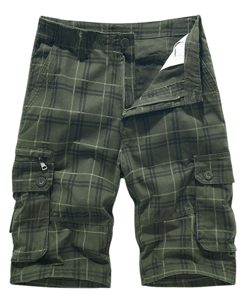 Elegant Cotton Cargo Shorts - Luxoria