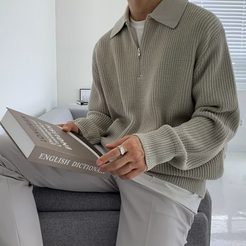 Monaco Zip Sweater - Luxoria