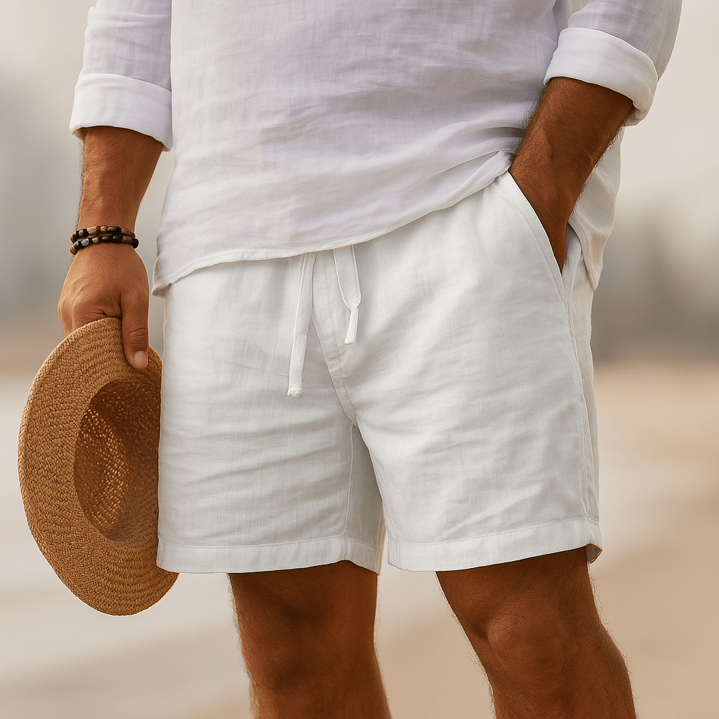 Elegant Linen Shorts - Luxoria