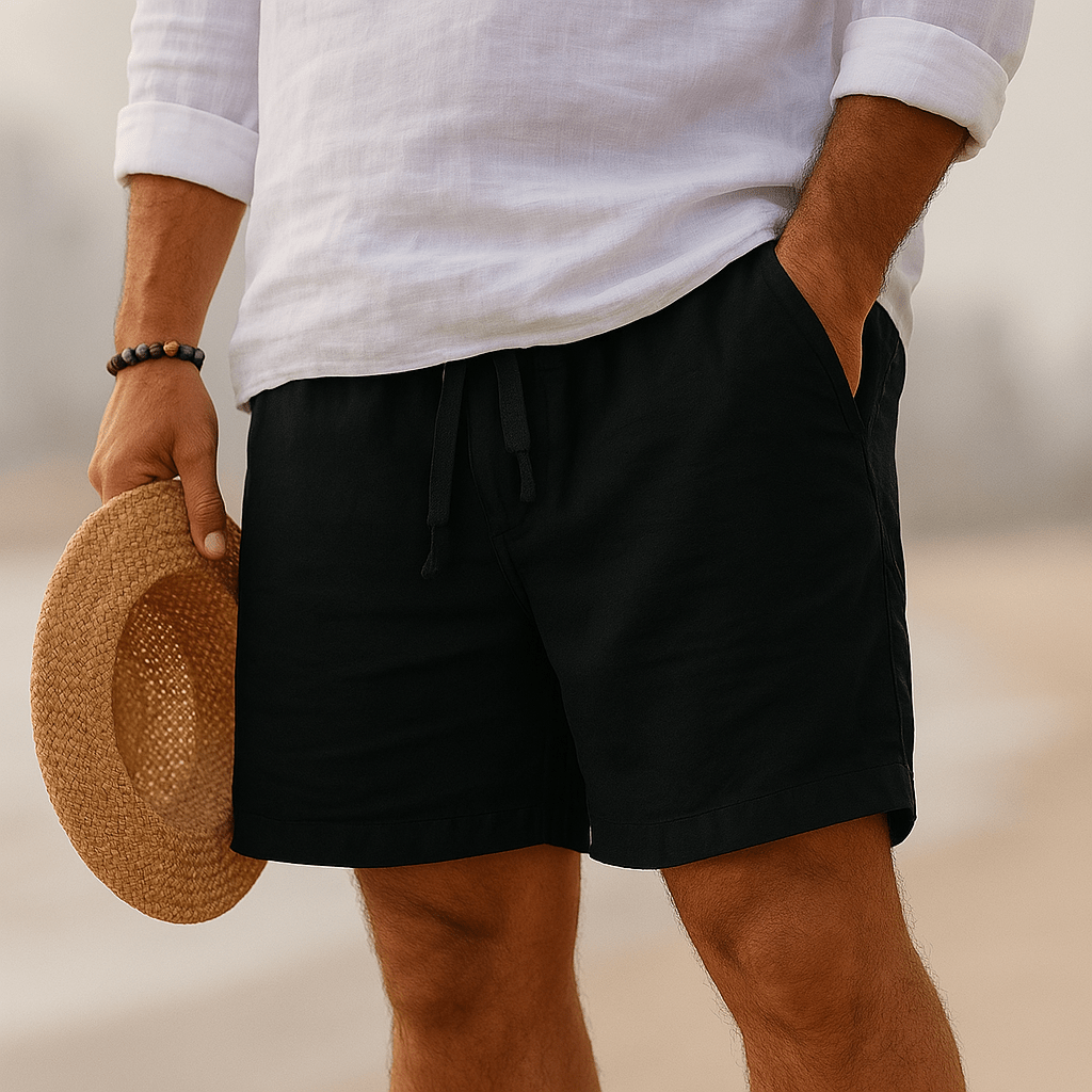 Elegant Linen Shorts - Luxoria